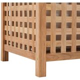 vidaXL Košara za rublje od masivne orahovine 39 x 39 x 65 cm | shoptok.hr