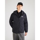 Ea7 Emporio Armani Prehodna jakna črna / bela | Shoptok.si