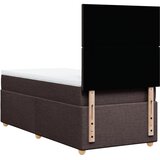  Krevet s oprugama i madracem tamnosmeđi 100 x 200 cm od tkanine | shoptok.hr