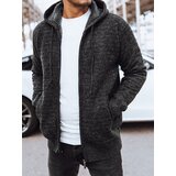 DStreet Sweter męski ocieplany ciemnoszary u