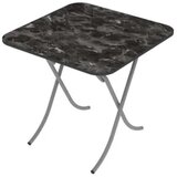 alesta sklopivi sto 70x70cm Crni mermer AL10033CM Cene