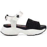 Ed Hardy Sandali & Odprti čevlji - Overlap sandal black/white Bela Cene