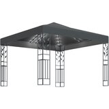 vidaXL Paviljon z LED lučkami 3x3 m antraciten Cene