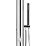  Vrtni tuš z rjavim podstavkom 225 cm nerjaveče jeklo - - Rjava - 23.28 - 110 x 62 x 5 cm - 2025-vidaXL-Uvoz_2 | Shoptok.si