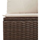 vidaXL 10-dijelni set vrtnih sofa od poliratana s jastucima smeđi | shoptok.hr