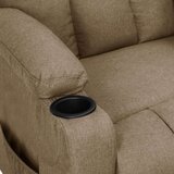  Naslonjač od tkanine smeđesivi - Sivo-smeđa 1 | shoptok.hr
