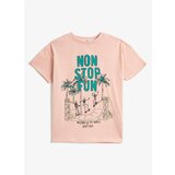 Koton Printed Pink Boy T-shirt 3skb10241tk Cene