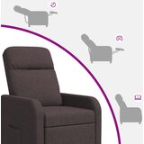  Fotelja s nagibom Tamno smeđa Tkanina | shoptok.hr