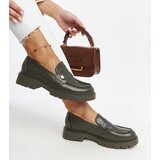 Gemre Dark Green Eco Leather Loafers Mladenka | Shoptok.si