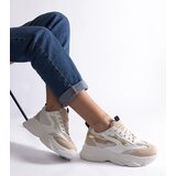Gemre Beige-gold women's sneakers Milenka Cene
