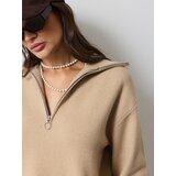 Sinsay Pulover s ovratnikom na preklop i kratkim patentnim zatvaračem | shoptok.hr