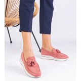 Gemre Pink women's platform loafers with Selerina embellishment | shoptok.hr