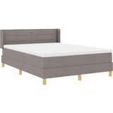 vidaXL Postelja z vzmetnico z vzmetnico Taupe 140 x 190 cm blago, (5000128419) | Shoptok.si
