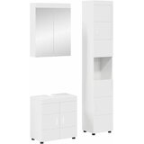  Set namještaja za kupaonicu TULUM 3 pcs Visoki sjaj bijela | Eponuda.com