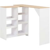  Barski stol s pomičnom policom bijeli 138 x 39 x 110 cm Cijene