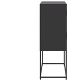  Komoda crna 68,5 x 38,5 x 107 cm čelična | Eponuda.com