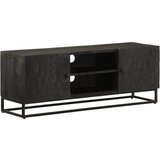 Furnova TV omarica črna 110x30x40 cm trden mangov les in železo, (21924502) Cene