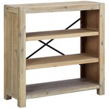  Polica za knjige sa 3 razina 80x30x80 cm masivno drvo bagrema | Eponuda.com