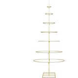 vidaXL Metalna božićna jelka Zlatno 180 cm Čelik s praškastim premazom | shoptok.hr