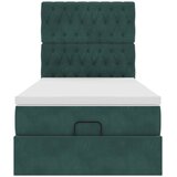  Okvir kreveta s madracima tamnozeleni 90x190cm baršunasti | shoptok.hr