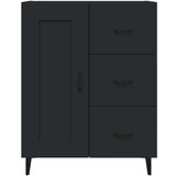  Komoda crna 69 5 x 34 x 90 cm od konstruiranog drva | shoptok.hr