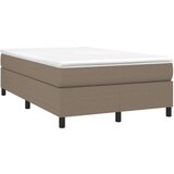  Box spring postelja z vzmetnico taupe 120x200 cm blago, (20791185) | Shoptok.si