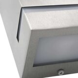  Zunanje stenske svetilke 2 kosa 35 W srebrne pravokotne, (22157305) | Shoptok.si