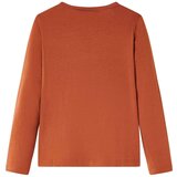  Dječja majica s dugim rukavima boja konjaka 116 | shoptok.hr