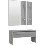  Set namještaja za hodnik boja sivog hrasta sonome drveni Siva | shoptok.hr