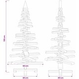  Drveno božićno drvce KOTKA 120 cm Masivna borovina | shoptok.hr