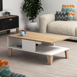 Klub sto Sumer O2040 90x35,6x54cm Hrast-Beli