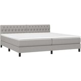  Box spring s madracem LED svjetlosivi 200x200 cm tkanina | shoptok.hr