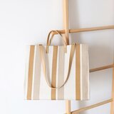 Venisymlis Kvadratna Platnena Torba Za Žensko Čez Ramo Torbica S Črtasto Torbo, (22070057) | Shoptok.si