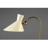 Dutchbone Kremno bela/v zlati barvi namizna svetilka s kovinskim senčilom (višina 45 cm) Gaia – | Shoptok.si