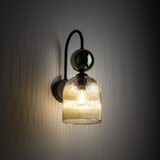  Zidna lampa SOPHIA 1xE14/10W/230V crna/zelena/zadimljeno bež | Eponuda.com