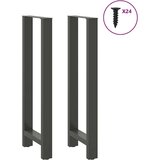 vidaXL Noge za barski stol antracit boje 2 kom 50 x (110-111) cm čelik | shoptok.hr