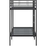 vidaXL Krevet na kat bez madraca crni 90x190 cm čelik | shoptok.hr