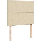 vidaXL Otomanski posteljni okvir z vzmetnico krem 120x200 cm blago | Shoptok.si