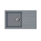 Minotti Granitna sudopera MILO RETTO 78x46 Diamond grey sa sifonom | ePonuda.com