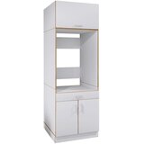 MID.YOU OMARICA ZA PRALNI STROJ bela, medeni hrast | Shoptok.si