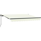  Skrovita tenda Krema 300 x 200 cm tkanina - Krema (antracitni okvir) 3 x 2 m Ručna | shoptok.hr