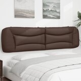  Jastuk za uzglavlje Hvar smeđi 200 cm od umjetne kože | shoptok.hr