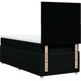 vidaXL Krevet s oprugama i madracem crni 100 x 200 cm od tkanine | shoptok.hr