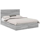  Postelja s shranjevanjem z vzglavjem Siva Sonoma 150 x 200 cm, (5000106162) | Shoptok.si