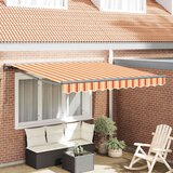 vidaXL retraktilna tenda rumena in oranžna 300x250 cm Cene