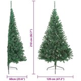  Umjetno predsvijetljeno božićno drvce Zelena 210 cm PVC | shoptok.hr