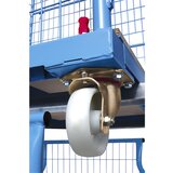 eurokraft pro univerzalni voziček Corlette® z mrežo, tip 2000, svetlo modre barve, VxŠxG 1850 x 2000 x 1150 mm | Shoptok.si