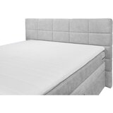 MID.YOU POSTELJA BOXSPRING 180 cm x 200 cm , tekstil srebrne barve | Shoptok.si
