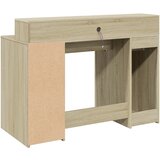  Radni stol s LED svjetlima hrast 120x55x91 cm konstruirano drvo | Eponuda.com