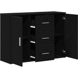  Komoda crni hrast 91x29,5x65 cm konstruirano drvo | Eponuda.com